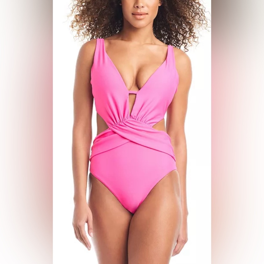 Bar III‎ Draped Monokini Swimsuit Size M